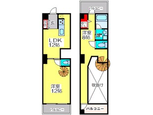 シエロ南堀江の物件間取画像